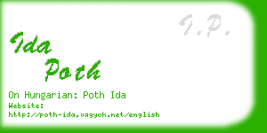 ida poth business card